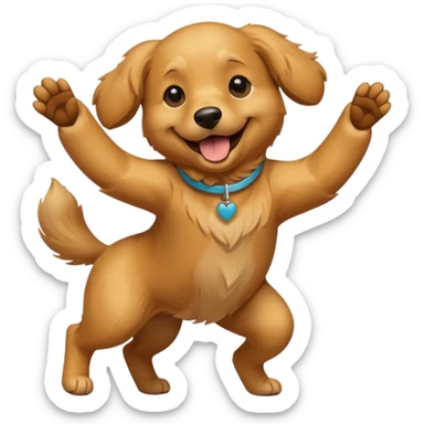ik wil een hond die danst sticker