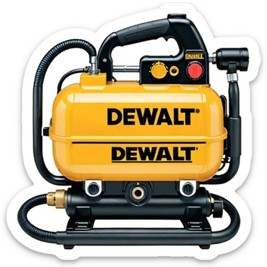 DEWALT 6 Gal. 18-Gauge Brad Nailer and Heavy-Duty Pancake Electric Air Compressor Combo Kit emoji style  sticker