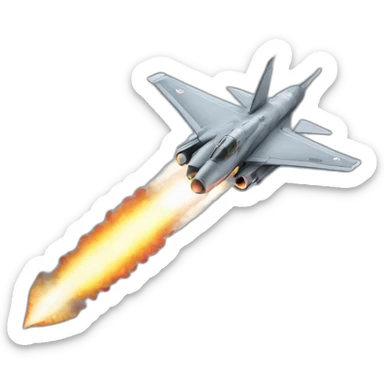 military aircraft missile-attack sticker