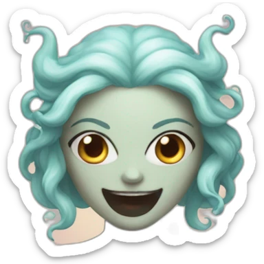 siren evil mythical creature sticker