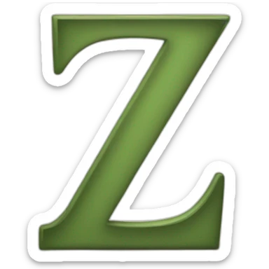 z letter sticker