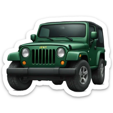 Dark green Jeep  sticker