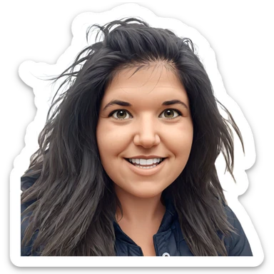 smiling girl outdoors portrait sticker