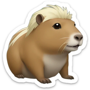 capybara habiller en naruto sticker