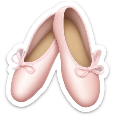 Pale pink ballet shoes sticker