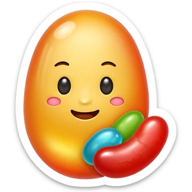 Jelly bean sticker