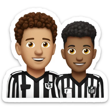 Patrick Mahomes with the referee  sticker