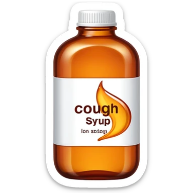 Jarabe para la tos sticker