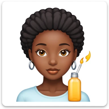 Menina negra estética clean girl  sticker