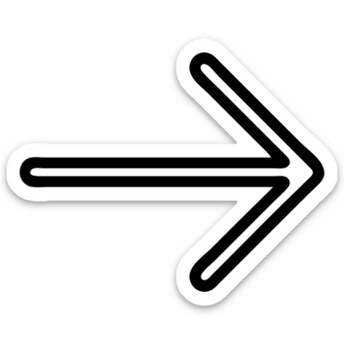 simple arrow icon, clean and clear, suitable for general use sticker