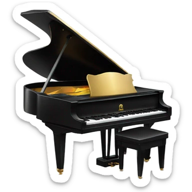 piano sticker
