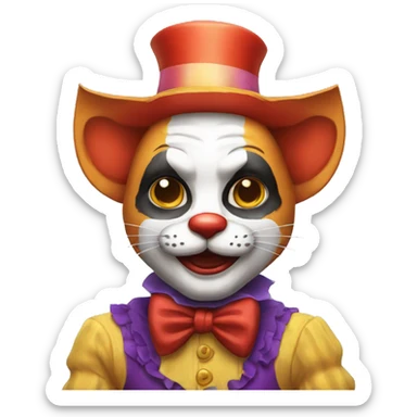 Gato payaso  sticker