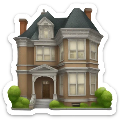 Queen anne House  sticker