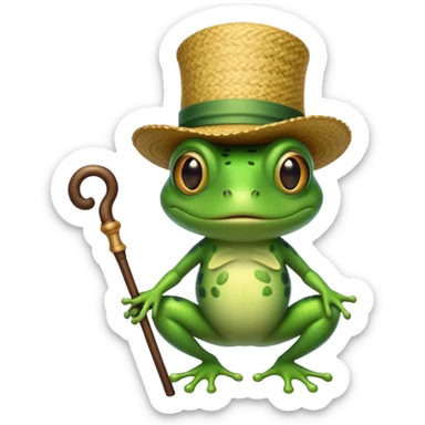 Frog pimp sticker