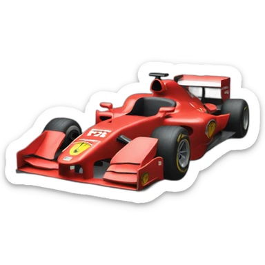 F1 ferrari lateral view sticker