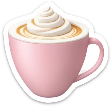 Pink latte sticker