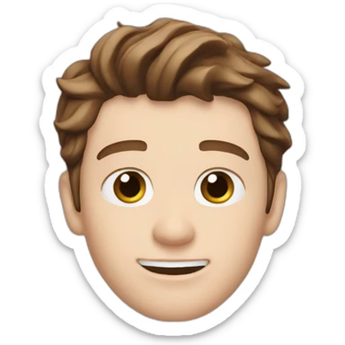 Tom Holland With Sticky White Glue sticker