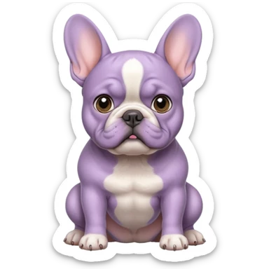 lilac frenchie sticker
