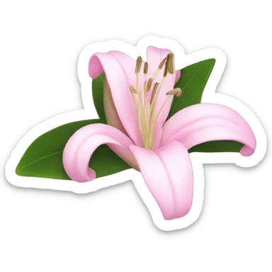 Light pink pond lilie  sticker