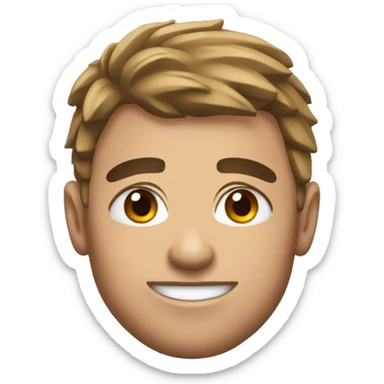 a rugby player  sticker