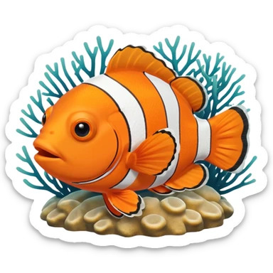 Nemo clownfish sticker