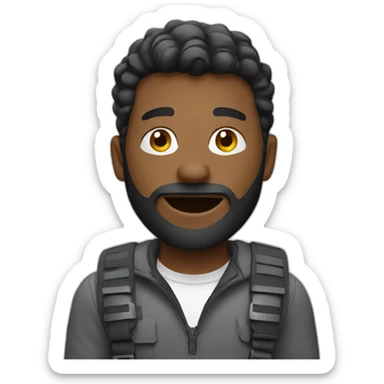 man Filming a video sticker