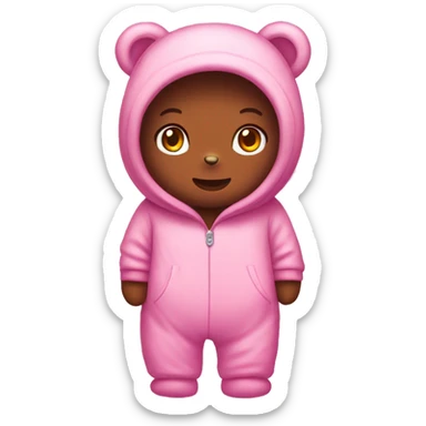 Hello kitty in a bear onesie  sticker