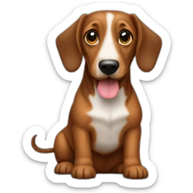 der Dackel war eigentlich der Grund, warum ich den Onkel besucht habe sticker