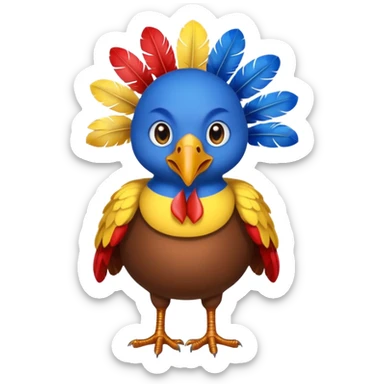 turkey ukraine flag sticker