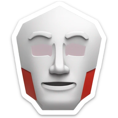 uppercase white "A" in a red hexagonal base sticker