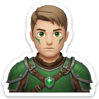 male dnd ranger sticker