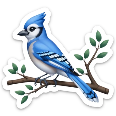 Blue Jay Bird sticker