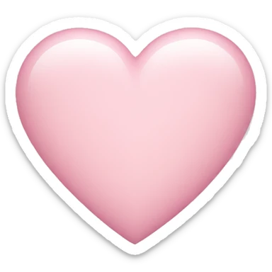 Light pink heart sticker