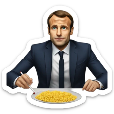 Macron, qui fume le cigare sticker