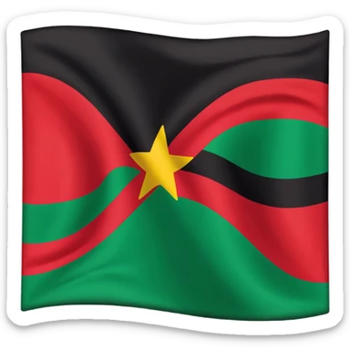 Black lives matter flag sticker