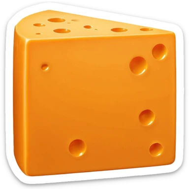 1 sheet of cheddar cheese sticker