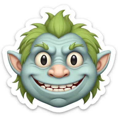 Troll face sigma sticker