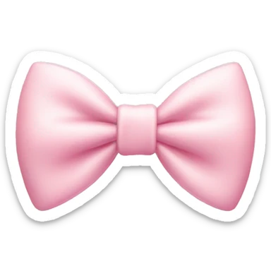 pastel pink bow sticker