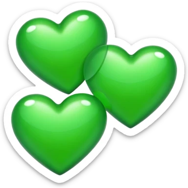 enamorado corazones verdes sticker