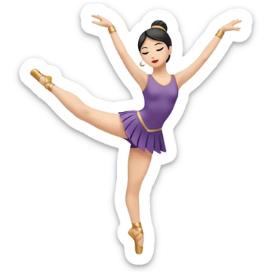 North (N): "dancer_north: Create a minimal flat-vector dancer icon facing north. Pose conveys motion with arms curved upward and one leg slightly lifted. Black stroke 2px on transparent background, square canvas 1:1, SVG vector style, no text or facial features." sticker