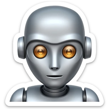 Robot Silent Companion sticker