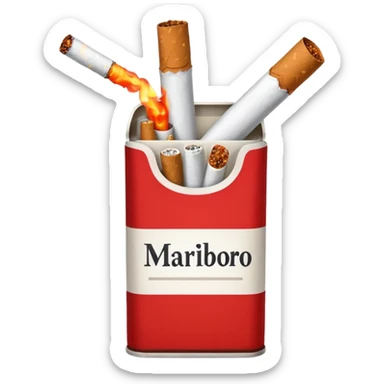 cigarette marlboro sticker