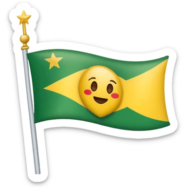 Faça um emoji da bandeira do estado de Rondônia sticker