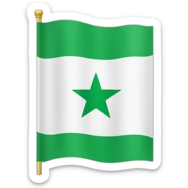 Green Syria flag sticker
