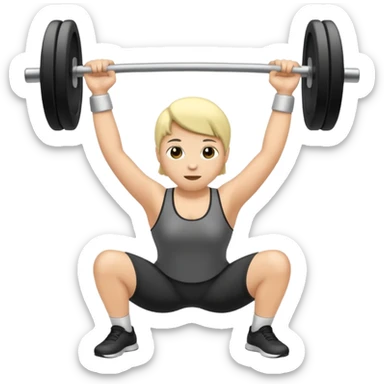unas pesas de hacer ejercicio  sticker