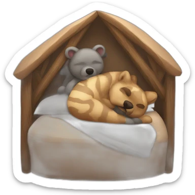 cuddle den sticker