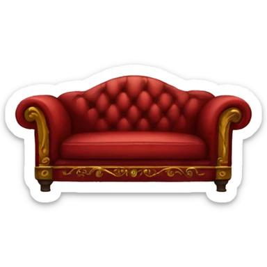 gryffindor red sofa sticker
