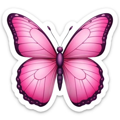 farfalla rosa  sticker