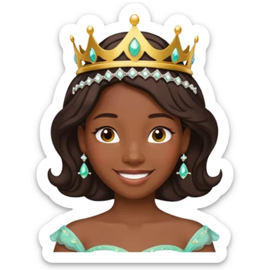 tạo cho tôi emoji công chúa tianna sticker