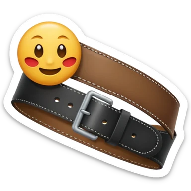 A belt hitting somone sticker